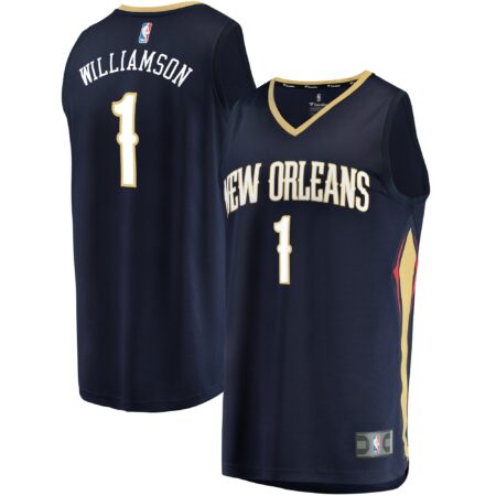 Zion Williamson New Orleans Pelicans Fast Break Jersey Navy - Icon Edition
