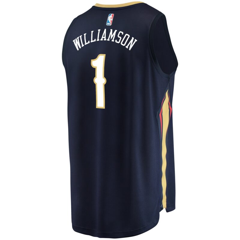 Zion Williamson New Orleans Pelicans Fast Break Jersey Navy - Icon Edition - Image 3