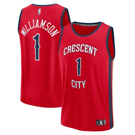 Zion Williamson New Orleans Pelicans Fast Break Jersey - Statement Edition - Red