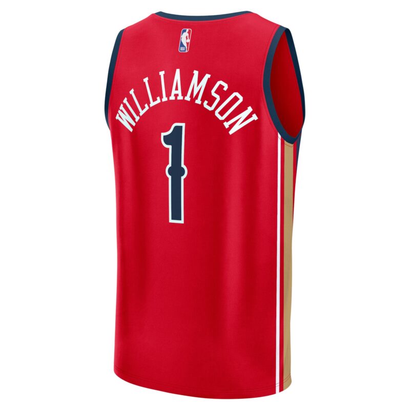 Zion Williamson New Orleans Pelicans Fast Break Jersey - Statement Edition - Red - Image 3