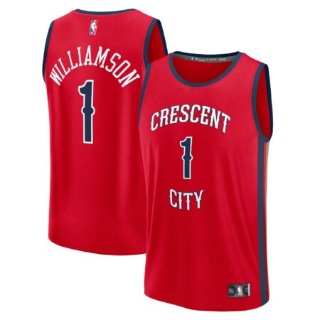 Zion Williamson New Orleans Pelicans Fast Break Player Jersey - Statement Edition - Red