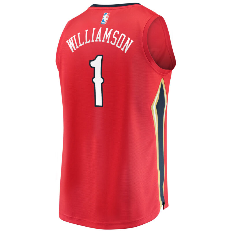 Zion Williamson New Orleans Pelicans Fast Break Jersey Red - Statement Edition - Image 3