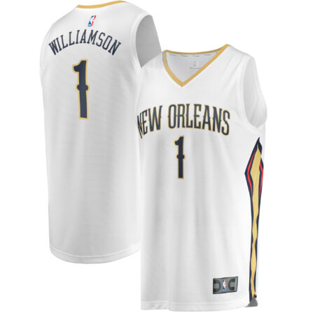 Zion Williamson New Orleans Pelicans Fast Break Jersey White - Association Edition