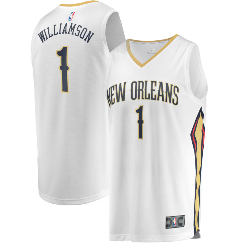 Zion Williamson New Orleans Pelicans Fast Break Jersey White - Association Edition