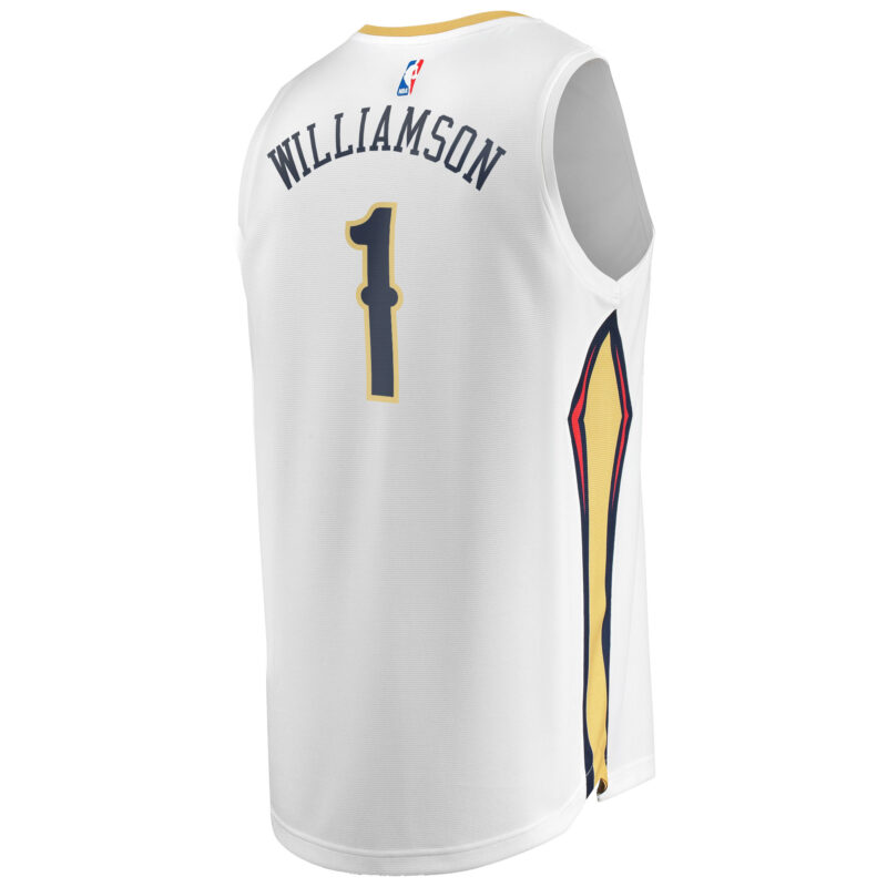 Zion Williamson New Orleans Pelicans Fast Break Jersey White - Association Edition - Image 3