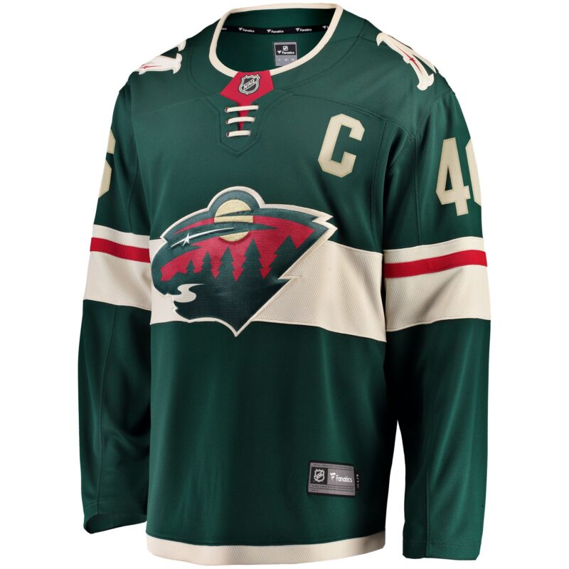 Jared Spurgeon Minnesota Wild Home Breakaway Player Jersey - Green - Image 2