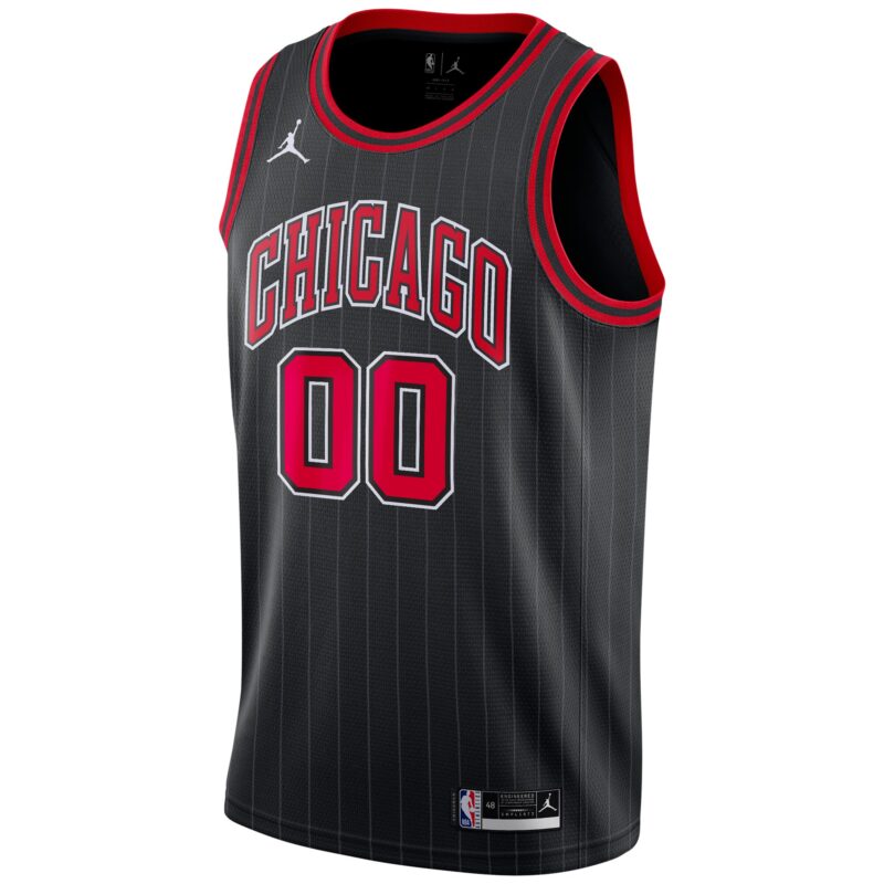 Chicago Bulls Brand Swingman Custom Jersey - Statement Edition - Black - Image 2
