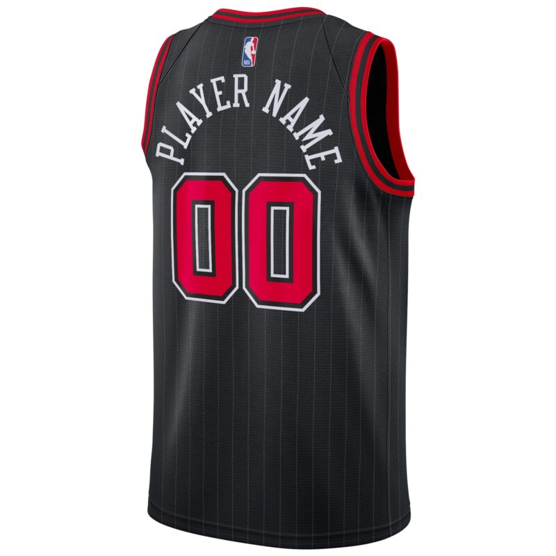 Chicago Bulls Brand Swingman Custom Jersey - Statement Edition - Black - Image 3