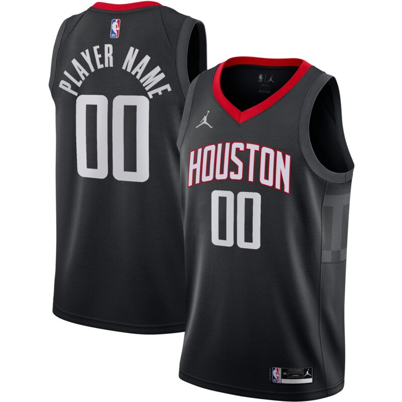 Houston Rockets Brand Swingman Custom Jersey - Statement Edition - Black