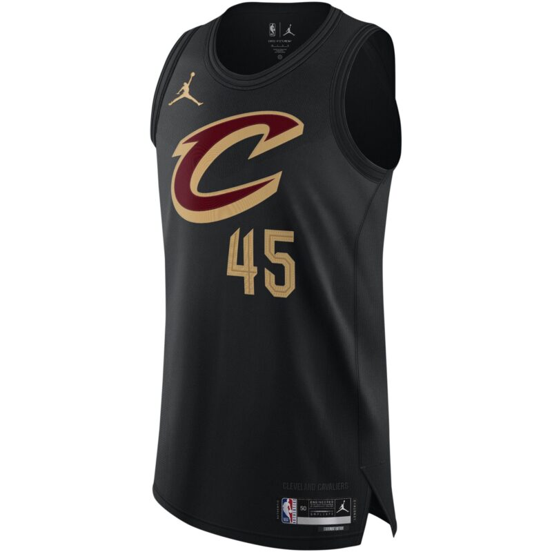 Donovan Mitchell Cleveland Cavaliers Brand Player Jersey - Statement Edition - Black - Image 2