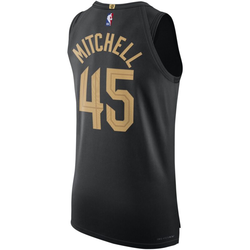 Donovan Mitchell Cleveland Cavaliers Brand Player Jersey - Statement Edition - Black - Image 3