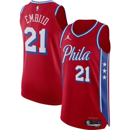 Joel Embiid Philadelphia 76ers Brand Player Jersey - Statement Edition - Red
