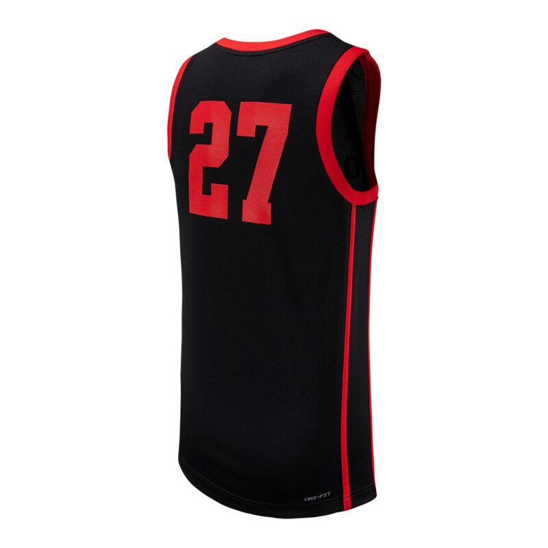 #27 Houston Cougars Brand Basketball Jersey - Black - Image 3