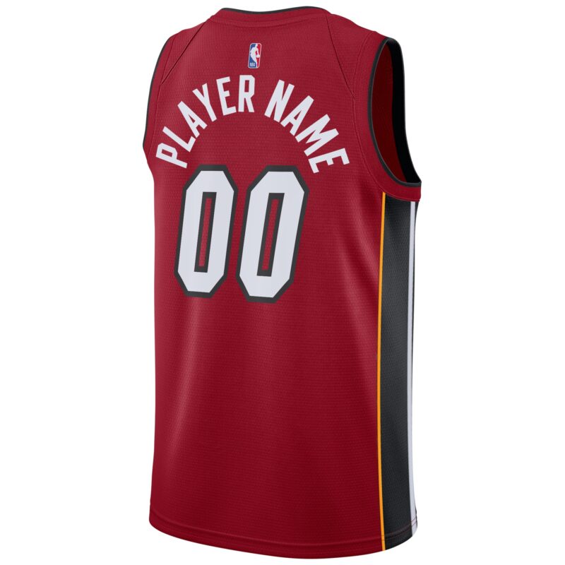 Miami Heat Brand Swingman Custom Jersey - Statement Edition - Red - Image 3