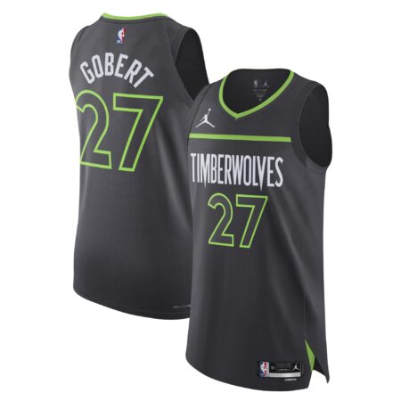 Rudy Gobert Minnesota Timberwolves Brand Player Jersey - Statement Edition - Anthracite
