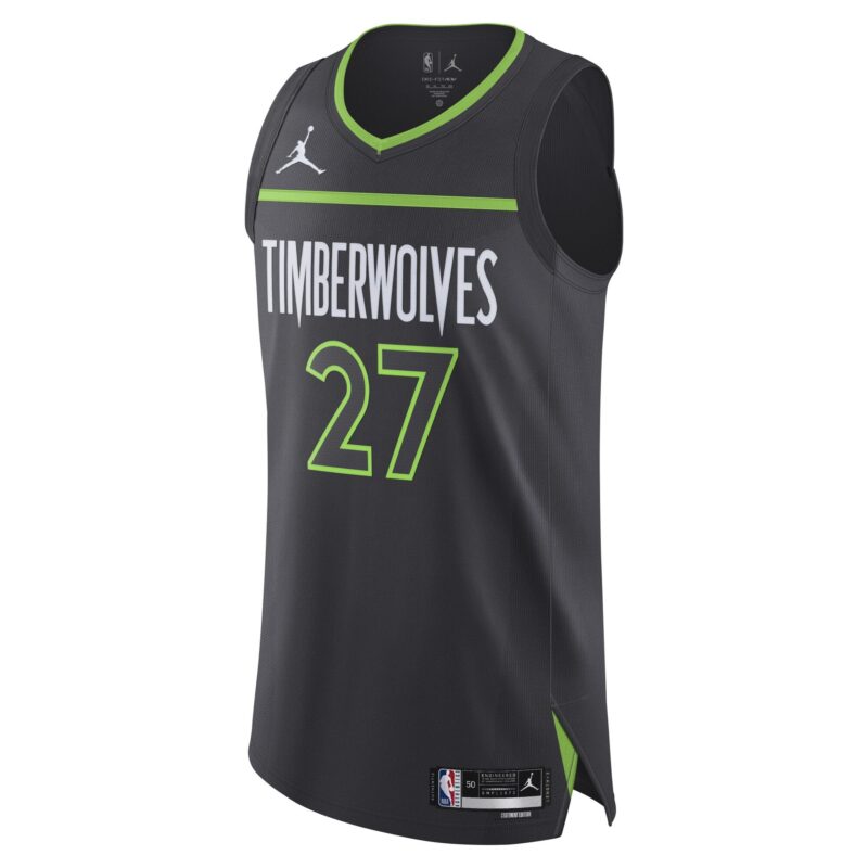 Rudy Gobert Minnesota Timberwolves Brand Player Jersey - Statement Edition - Anthracite - Image 2