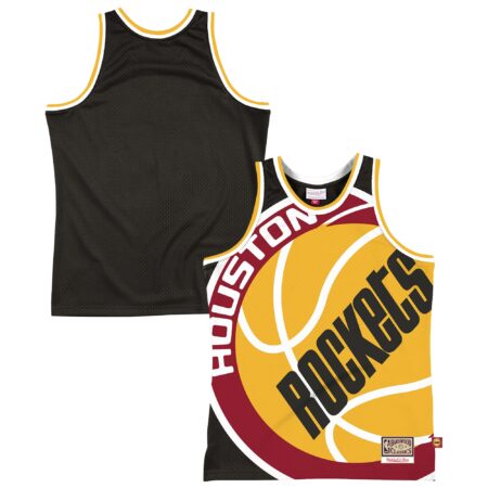 Houston Rockets Mitchell & Ness Hardwood Classics Blown Out Fashion Jersey - Black