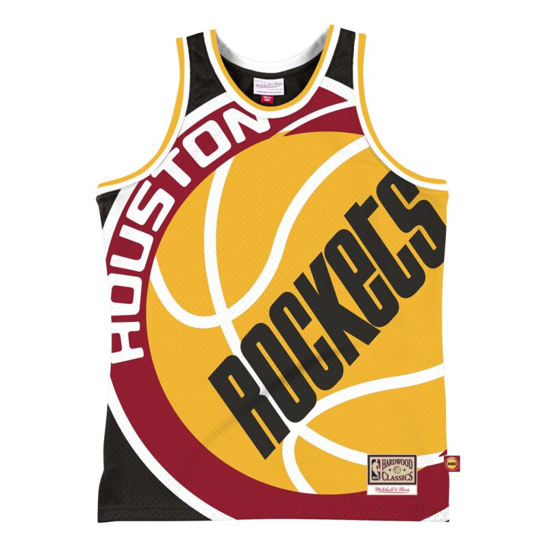 Houston Rockets Mitchell & Ness Hardwood Classics Blown Out Fashion Jersey - Black - Image 2