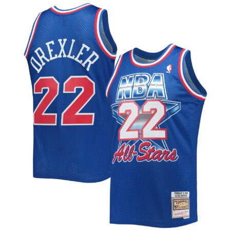 Clyde Drexler Western Conference Mitchell & Ness Hardwood Classics 1992 Basketball All-Star Game Swingman Jersey - Royal