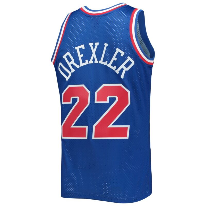 Clyde Drexler Western Conference Mitchell & Ness Hardwood Classics 1992 Basketball All-Star Game Swingman Jersey - Royal - Image 3