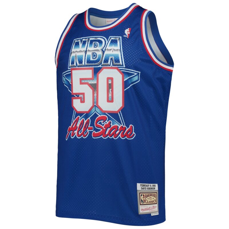 David Robinson Western Conference Mitchell & Ness Hardwood Classics 1992 Basketball All-Star Game Swingman Jersey - Royal - Image 2