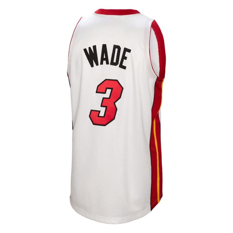 Dwyane Wade Miami Heat Mitchell & Ness 2005-06 Player Jersey - White - Image 3
