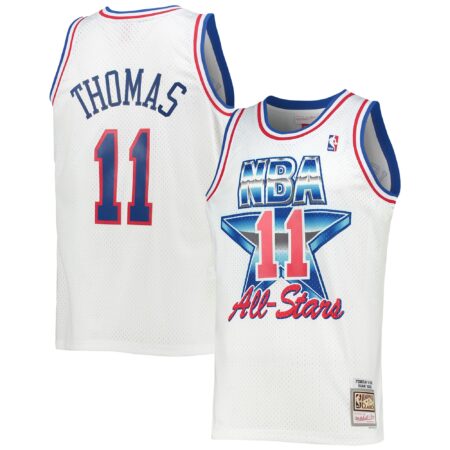 Isiah Thomas Eastern Conference Mitchell & Ness Hardwood Classics 1992 Basketball All-Star Game Swingman Jersey - White