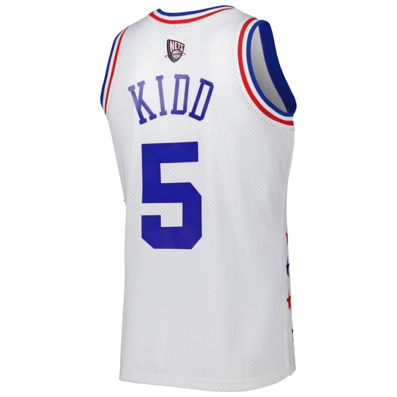 Jason Kidd Eastern Conference Mitchell & Ness 2003 All Star Game Swingman Jersey - White - Image 3