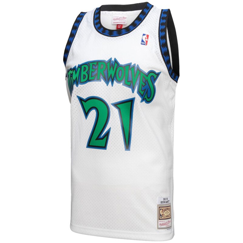 Kevin Garnett Minnesota Timberwolves Mitchell & Ness 1997-98 Hardwood Classics Reload 3.0 Swingman Jersey - White - Image 2