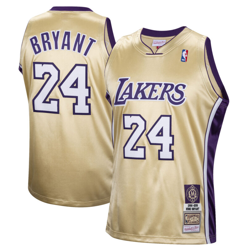 Kobe Bryant Los Angeles Lakers Mitchell & Ness Hall of Fame Class of 2020 #24 Hardwood Classics Jersey - Gold