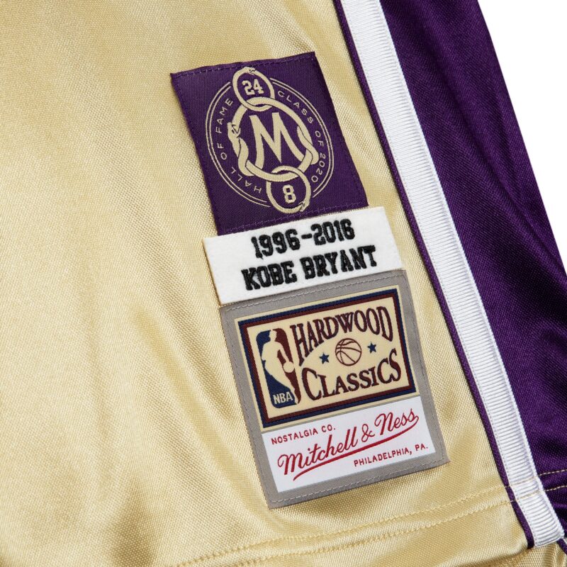 Kobe Bryant Los Angeles Lakers Mitchell & Ness Hall of Fame Class of 2020 #8 Jersey - Gold - Image 3
