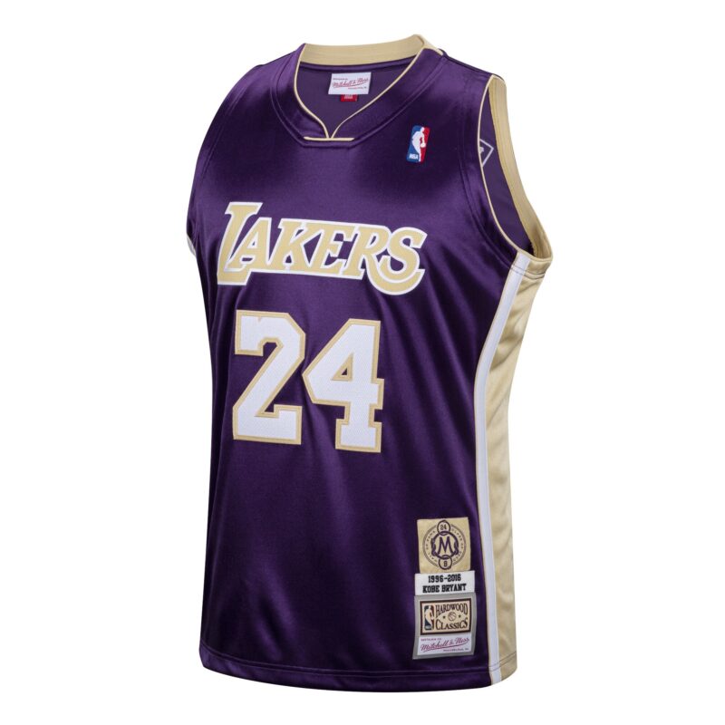 Kobe Bryant Los Angeles Lakers Mitchell & Ness Hall of Fame Class of 2020 #24 Hardwood Classics Jersey - Purple - Image 2