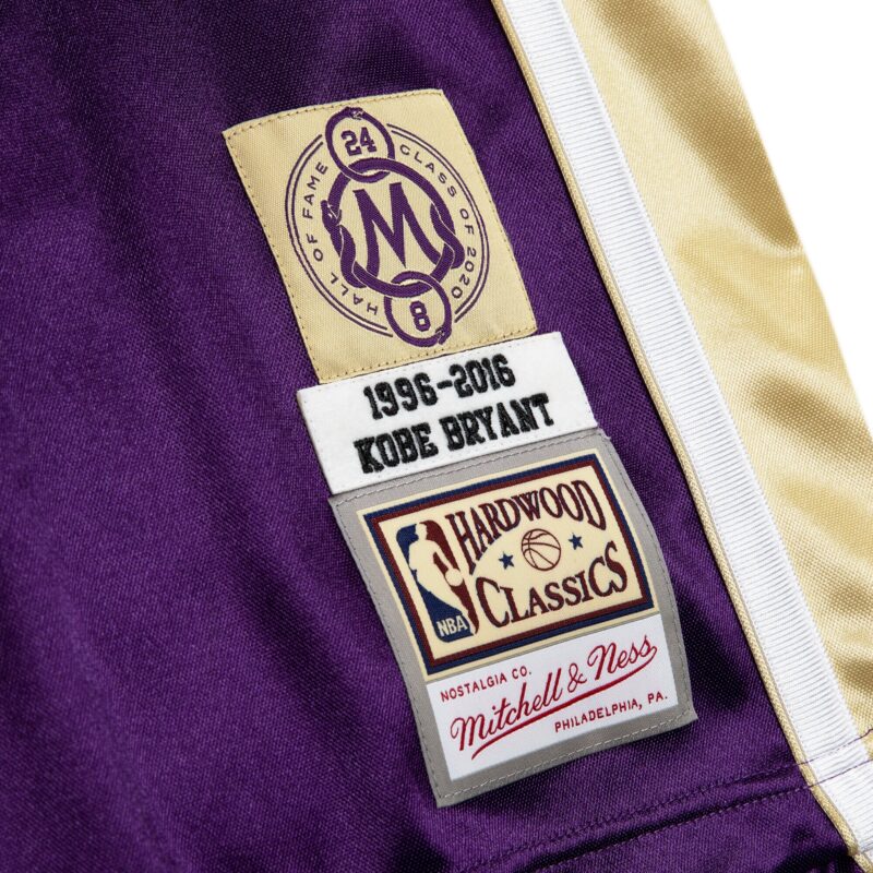 Kobe Bryant Los Angeles Lakers Mitchell & Ness Hall of Fame Class of 2020 #8 Jersey - Purple - Image 3