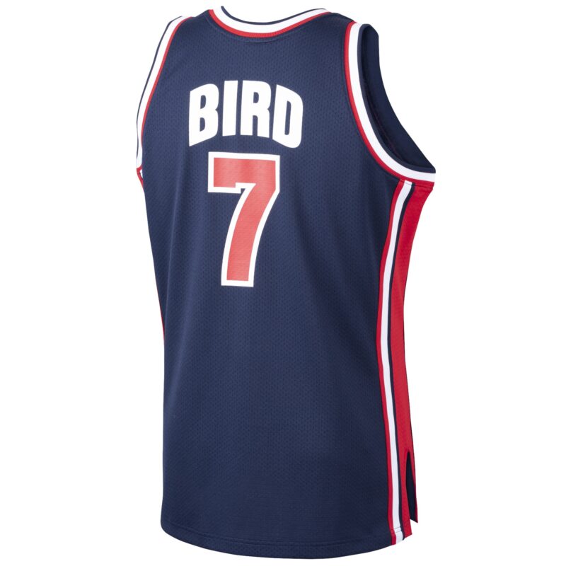 Larry Bird USA Basketball Mitchell & Ness 1992 Dream Team Jersey - Navy - Image 3