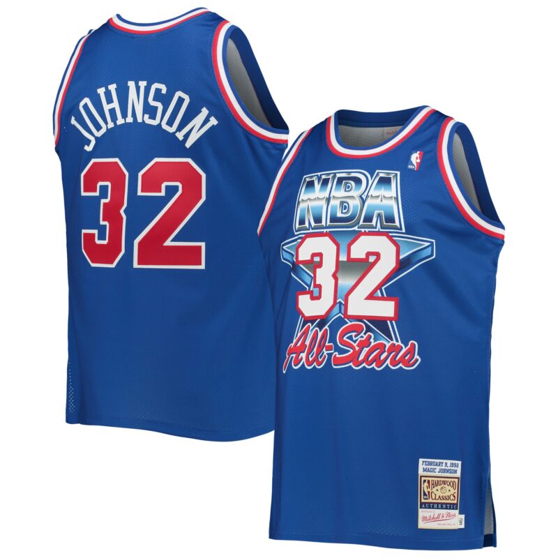 Magic Johnson Western Conference Mitchell & Ness Hardwood Classics 1992 Basketball All-Star Game Jersey - Royal