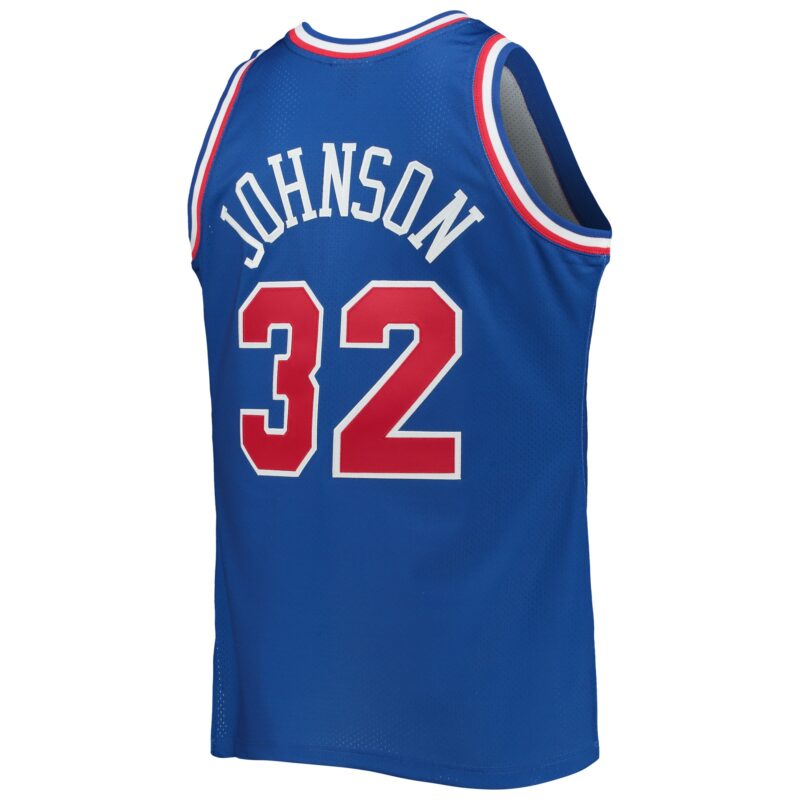 Magic Johnson Western Conference Mitchell & Ness Hardwood Classics 1992 Basketball All-Star Game Jersey - Royal - Image 3