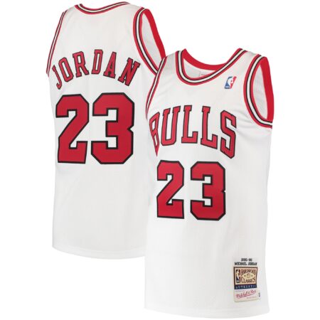 Michael Chicago Bulls Mitchell & Ness 1995 Hardwood Classics Jersey - White