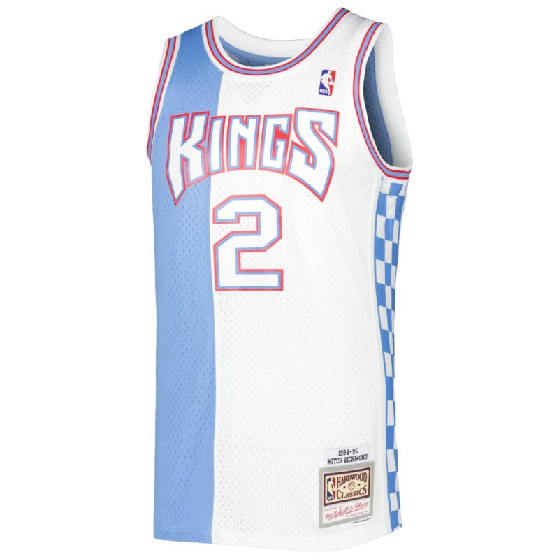 Mitch Richmond Sacramento Kings Mitchell & Ness 1994-95 Hardwood Classics Reload 3.0 Swingman Jersey - White - Image 2