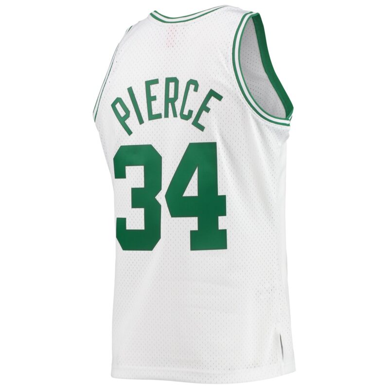 Paul Pierce Boston Celtics Mitchell & Ness Hardwood Classics Swingman Jersey - White - Image 3