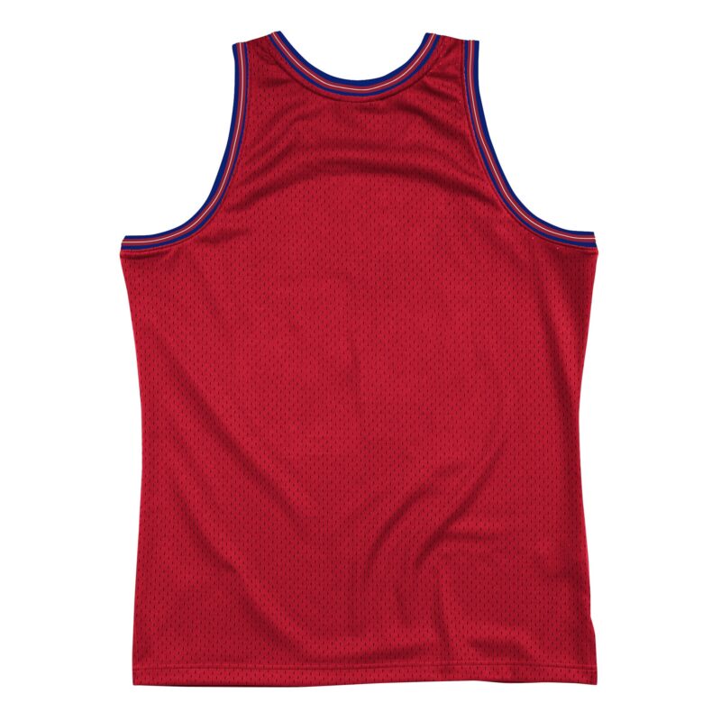 Philadelphia 76ers Mitchell & Ness Hardwood Classics Blown Out Fashion Jersey - Red - Image 3