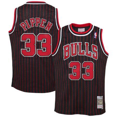Scottie Pippen Chicago Bulls Mitchell & Ness Big & Tall Hardwood Classics Swingman Jersey - Black