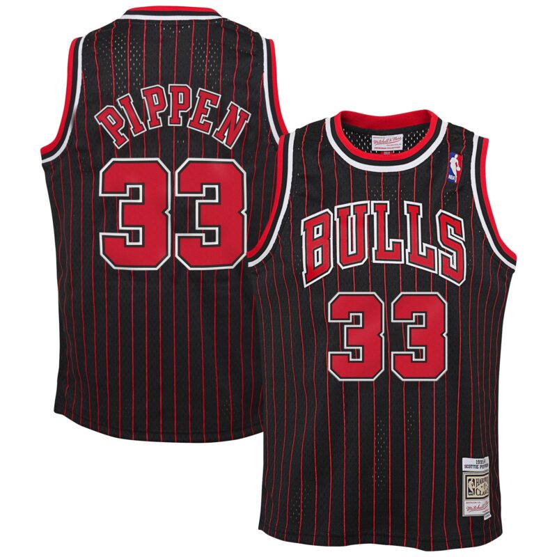 Scottie Pippen Chicago Bulls Mitchell & Ness Big & Tall Hardwood Classics Swingman Jersey - Black