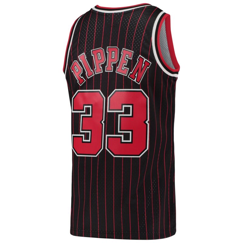 Scottie Pippen Chicago Bulls Mitchell & Ness Hardwood Classics Swingman Jersey - Black - Image 3
