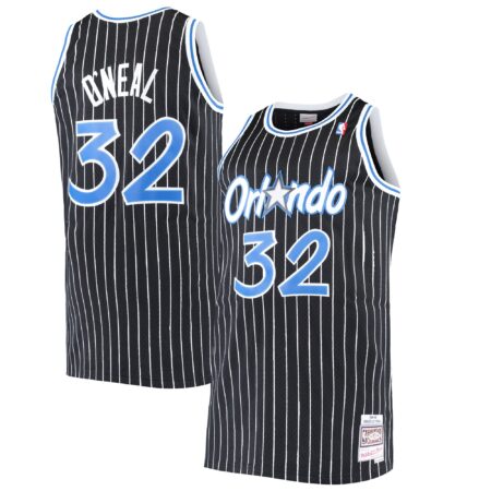 Shaquille O'Neal Orlando Magic Mitchell & Ness Big & Tall Hardwood Classics Jersey - Black