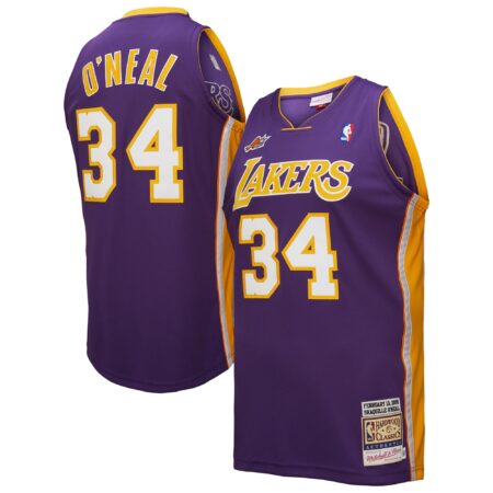 Shaquille O'Neal Los Angeles Lakers Mitchell & Ness 2000 Basketball All-Star Game Jersey - Purple