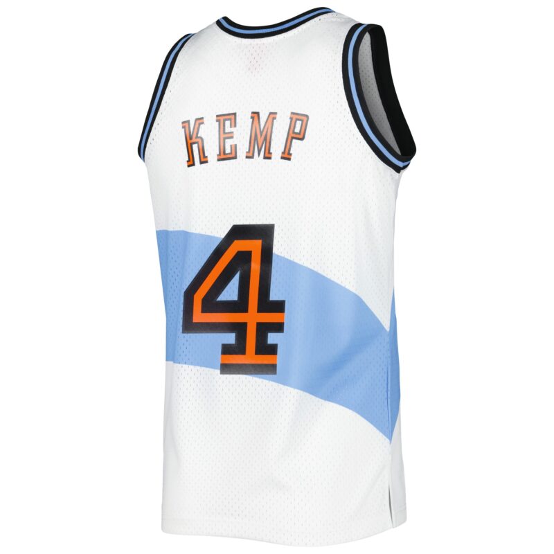Shawn Kemp Cleveland Cavaliers Mitchell & Ness Hardwood Classics Swingman Jersey - White - Image 3