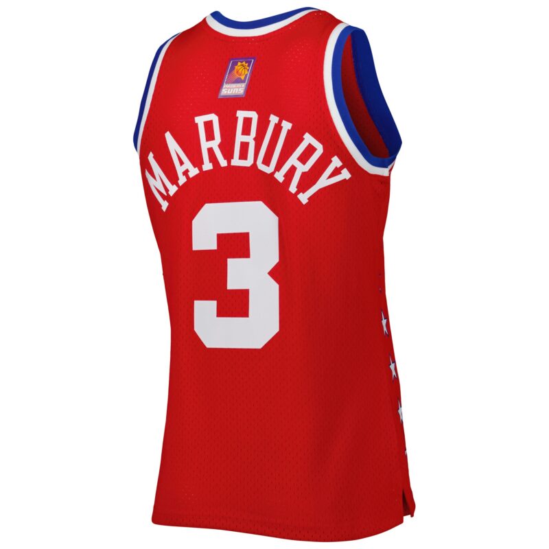Stephon Marbury Western Conference Mitchell & Ness 2003 All Star Game Swingman Jersey - Red - Image 3