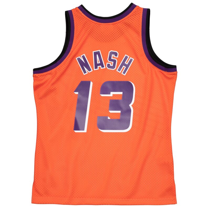 Steve Nash Phoenix Suns Mitchell & Ness 1996-97 Hardwood Classics Reload 2.0 Swingman Jersey - Orange - Image 3