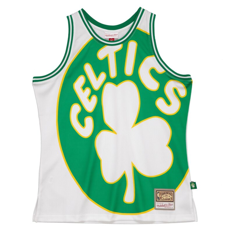 Boston Celtics Mitchell & Ness Hardwood Classics Blown Out Fashion Jersey - White - Image 2