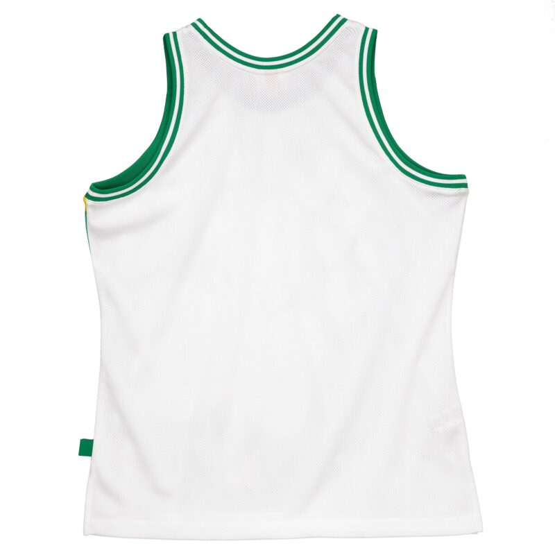 Boston Celtics Mitchell & Ness Hardwood Classics Blown Out Fashion Jersey - White - Image 3